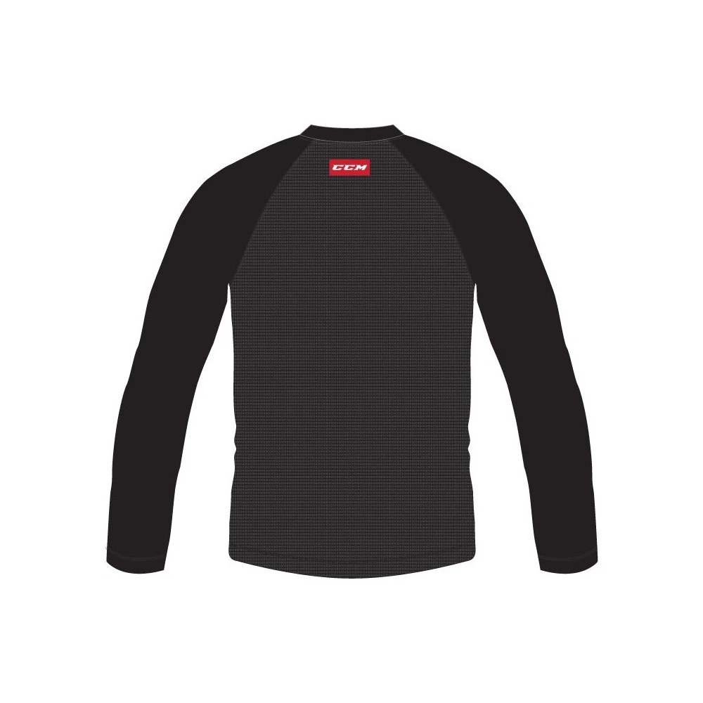 Tee-shirt CCM Performance Compression noir... Tee-shirt CCM Performance Compression Noir... -Hockey Équipement Magasin tee shirt ccm performance compression noir junior manche longue 1
